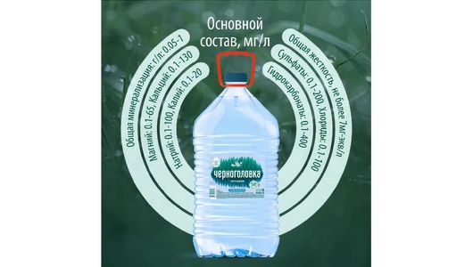 Вода питьевая Черноголовка негазированная пэт 5 л
