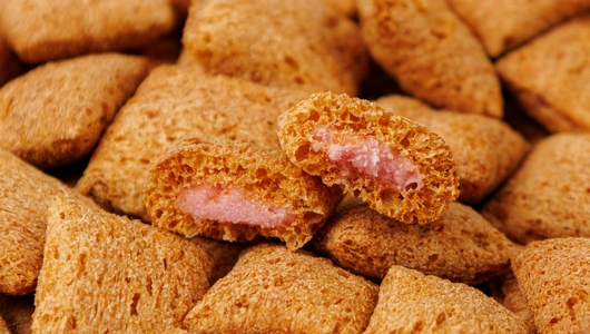 Подушечки с начинкой со вкусом клубники