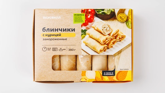 Блинчики с курицей, зам., 380 г