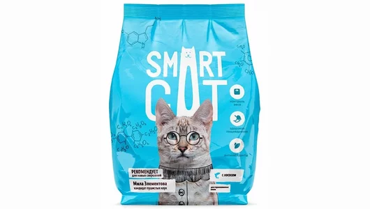 Smart Cat Сухой корм для стерилизованных кошек с чувствительным пищеварением с лососем, SENSITIVE DIGESTION, STERILISED, Salmon, 1,4 кг