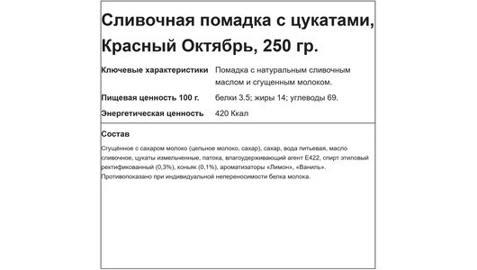 Конфеты Красный Октябрь Сливочная помадка с цукатом 250 г Конфеты Красный Октябрь Сливочная помадка с цукатом 250 г