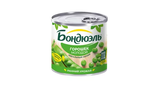 Зеленый горошек Бондюэль молодой 200 г