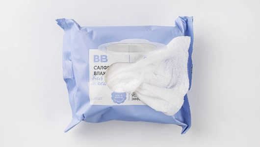 Салфетки влажные для снятия макияжа, 25 шт