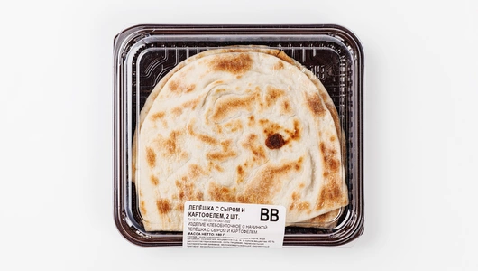 Лепешка с сыром и картофелем, 2 шт