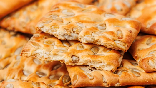 Печенье затяжное с семенами подсолнечника