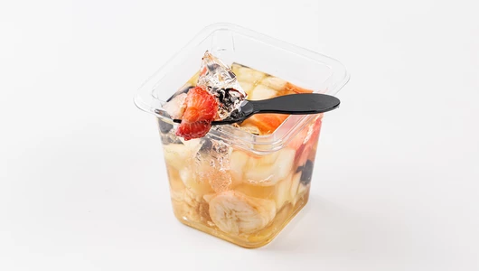 Желе фруктово-ягодное голубика, банан, клубника, яблоко