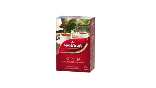 Чай черный Майский Корона Российской Империи крупнолистовой 100 г Чай черный Майский Корона Российской Империи крупнолистовой 100 г