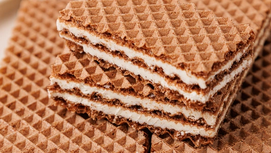 Вафли "Классические с шоколадным листом"