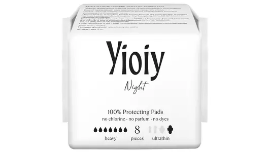 Прокладки гигиенические YIOIY Ночные 8 шт