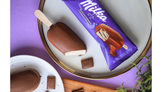 Мороженое эскимо Milka Ванильное в молочном шоколаде 62 г