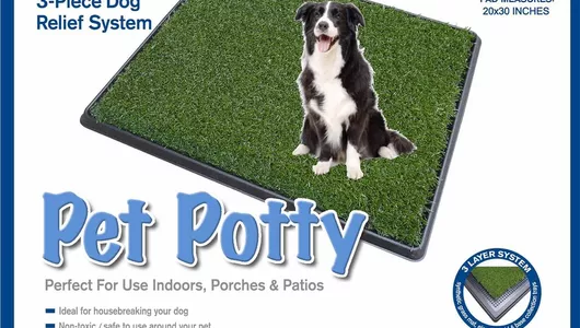 Туалет для щенков и взрослых собак, с искусственной травой 78x51х4cm Pet Potty Big