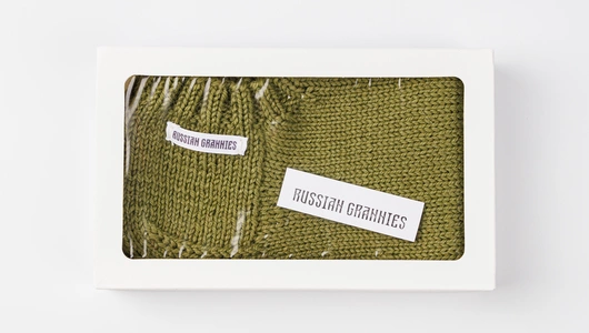 Следки вязаные мужские (цвет фисташковый)