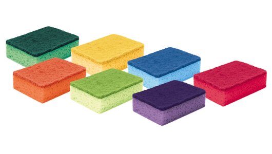 Губки для мытья посуды York Колор Люкс 6+1 шт