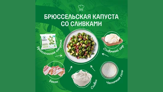 Капуста брюссельская Планета Витаминов замороженная 400 г