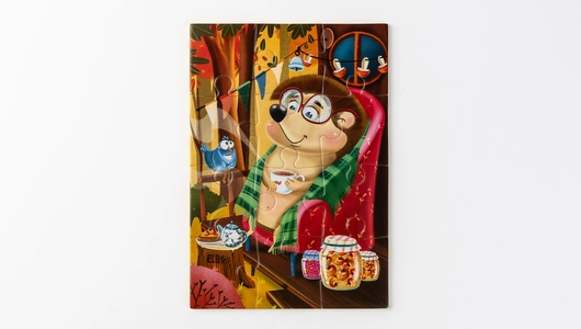 Пазл мягкий А5 "Ёжик", 12 элементов