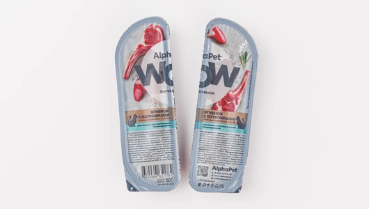 Влажный корм для кошек с чувствительным пищевар. "Ягненок с потрошками" 80г Влажный корм для кошек с чувствительным пищевар. "Ягненок с потрошками" 80г