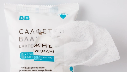 Салфетки влажные "Бактерицидные с хлоргексидином и алоэ вера", 20 шт Салфетки влажные "Бактерицидные с хлоргексидином и алоэ вера", 20 шт