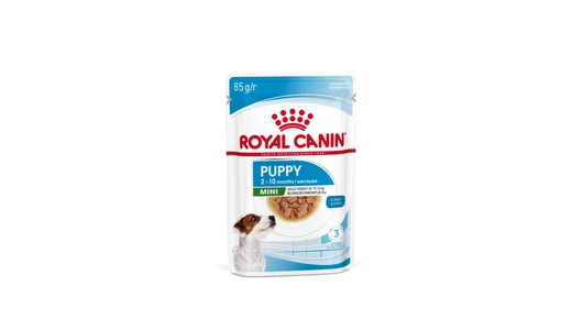 Royal Canin паучи Для щенков мелких пород в возрасте до 10 месяцев, кусочки в соусе, Mini Puppy