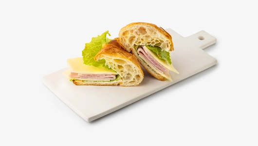 Мини круассан с ветчиной и сыром, шт СП