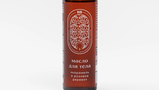 Масло для тела "Карамель и розовое дерево"