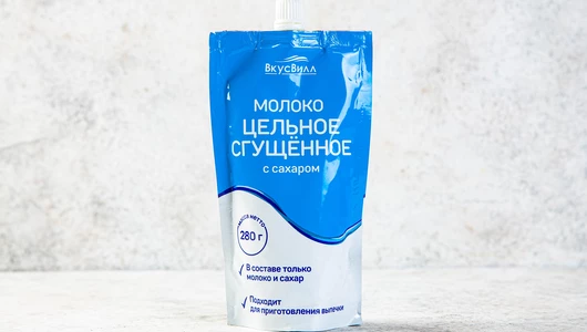 Молоко сгущенное цельное с сахаром, 280 г
