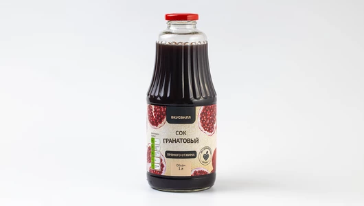 Сок гранатовый прямого отжима, 1 л