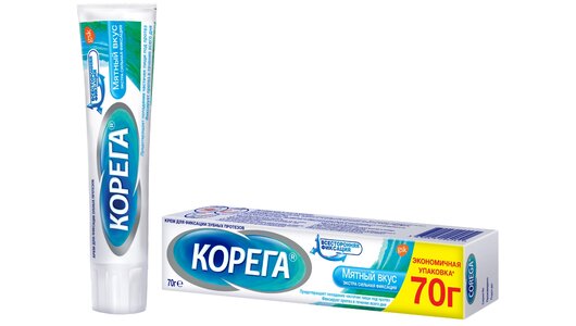 Corega Корега Экстра сильный мятный, крем для&nbsp;фиксации зубных протезов, 70 г
