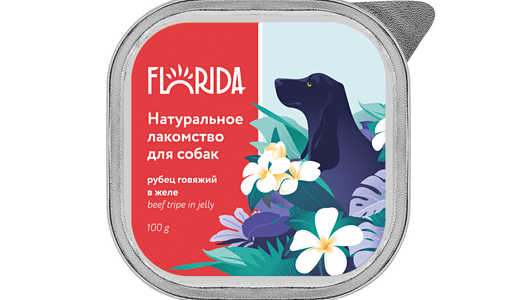 FLORIDA лакомства Рубец говяжий в желе, 100 г