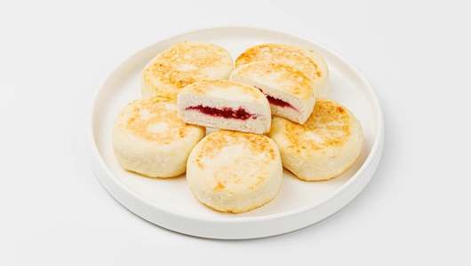 Сырники с малиновой начинкой, зам. Сырники с малиновой начинкой, зам.