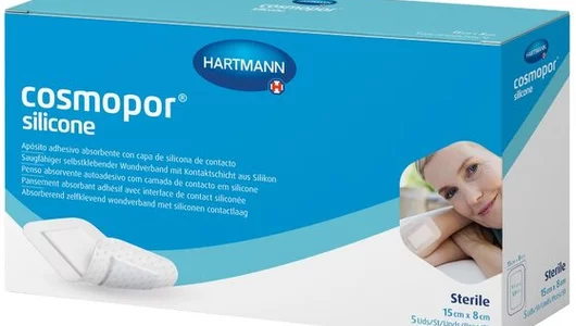 Cosmopor silicone Повязка-пластырь на рану 15 см х 8 см 5 шт