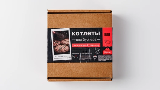 Котлеты из&nbsp;мраморной говядины для&nbsp;бургера, зам.