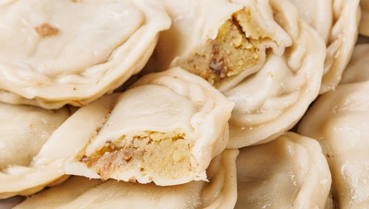 Вареники постные с картофелем и грибами