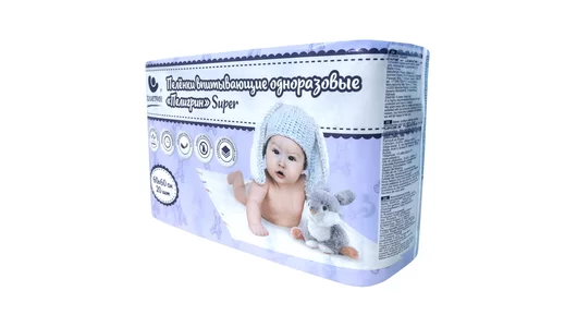 Пеленки для детей Пелигрин Super Впитывающие 60х60 см 20 шт Пеленки для детей Пелигрин Super Впитывающие 60х60 см 20 шт