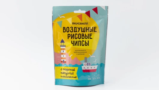 Чипсы рисовые с морской капустой классические, 20 г
