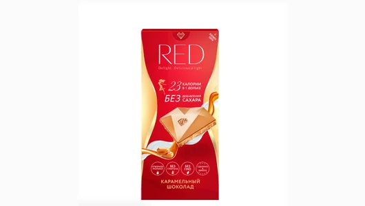 Шоколад молочный Red Карамельный без сахара 85 г