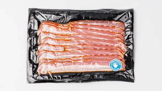 Бекон "Пряный" сырокопченый, нарезка Бекон "Пряный" сырокопченый, нарезка