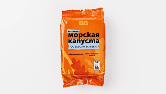 Морская капуста хрустящая со вкусом барбекю, 5 г Морская капуста хрустящая со вкусом барбекю, 5 г