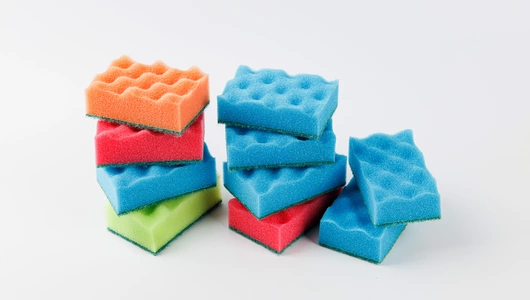 Губки для мытья посуды, 10 шт