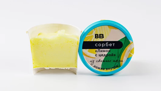 Сорбет "Лимон с цедрой" Сорбет "Лимон с цедрой"