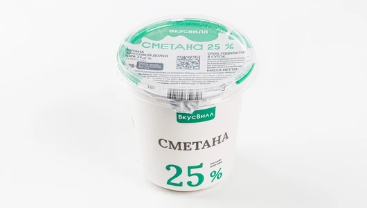 Сметана 25%, 350 г