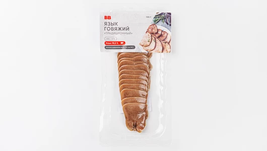 Язык говяжий "Традиционный", нарезка