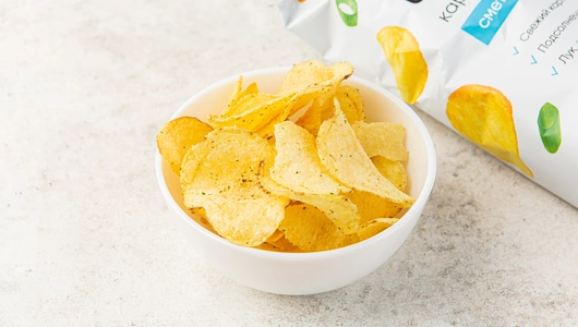 Чипсы картофельные "Сметана-лук" Чипсы картофельные "Сметана-лук"