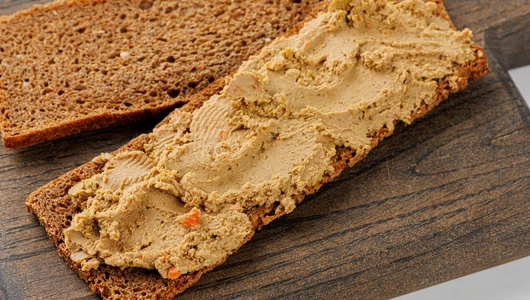 Паштет из говяжьей печени со сливками запеченный Паштет из говяжьей печени со сливками запеченный