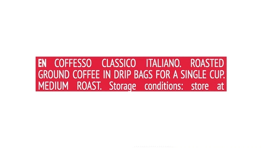 Кофе молотый Coffesso Classico Italiano в дрип-пакетах 5х9 г Кофе молотый Coffesso Classico Italiano в дрип-пакетах 5х9 г