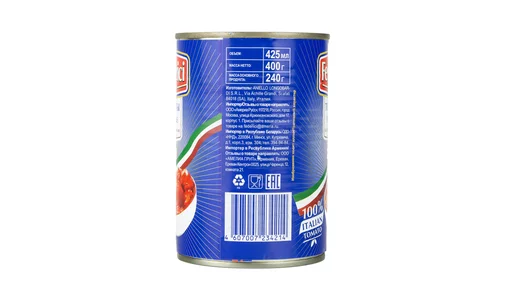 Томаты Federici резаные в собственном соку 400 г