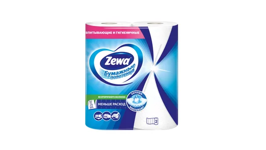 Полотенца бумажные Zewa Белые 1/2 листа 2 рулона
