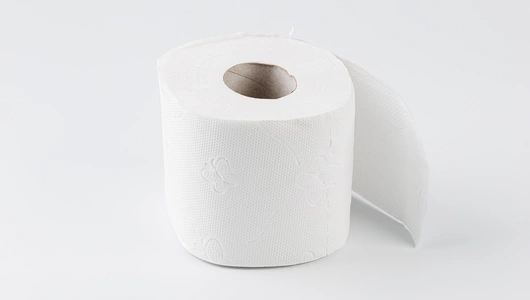 Бумага туалетная 3 слоя белая, 4 рулона