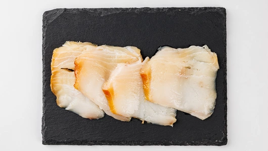 Масляная рыба холодного копчения ломтики, 100 г