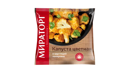 Капуста Мираторг цветная в хрустящей панировке замороженная 400 г