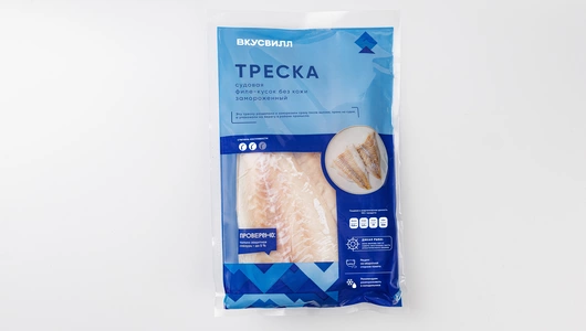 Треска филе кусок без кожи судовая зам. Треска филе кусок без кожи судовая зам.